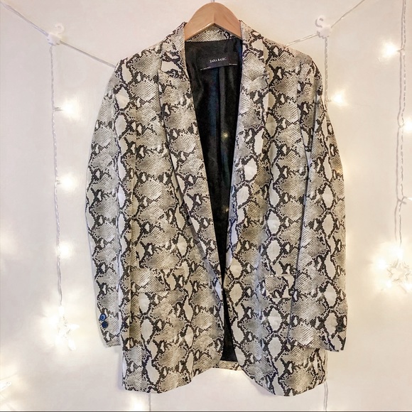 snake blazer zara